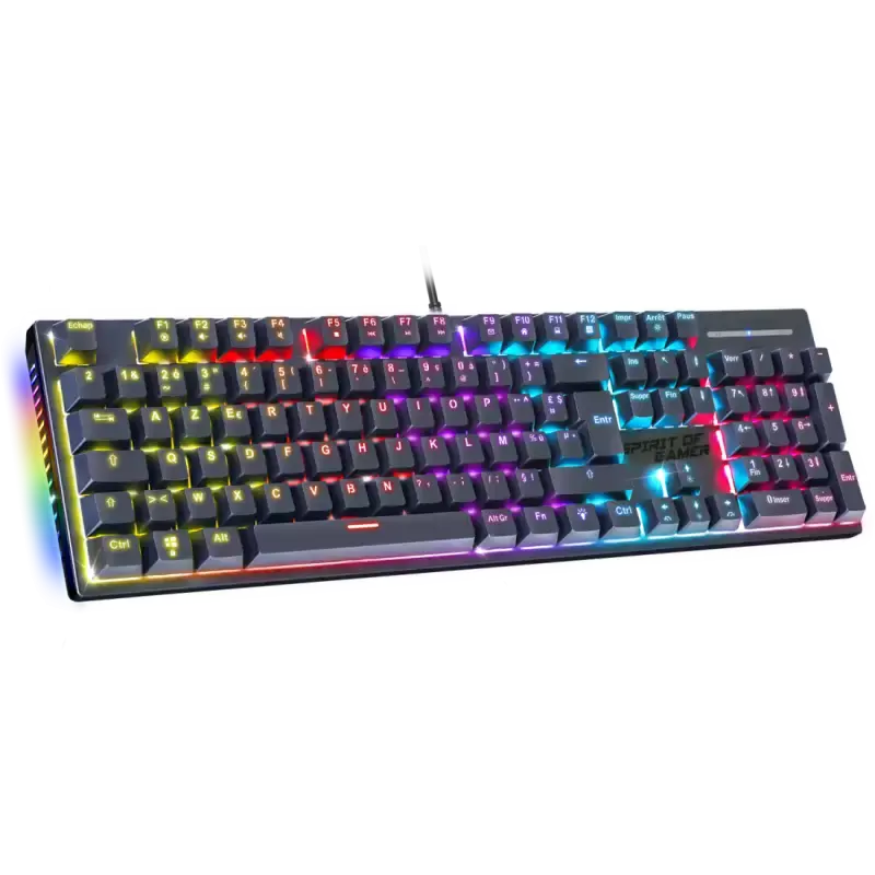 Clavier Gamer Filaire SPIRIT OF GAMER XPERT-K250 RGB Switch Rouge - Noir