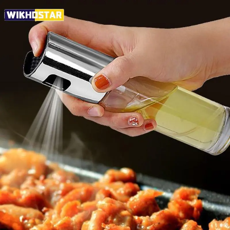 Cuisine En Acier Inoxydable Huile D'olive Pulvérisateur Bouteille Pompe Pot À Huile Étanche Grill BBQ Pulvérisateur Distributeur D'huile BBQ Ustensiles De Cuisine