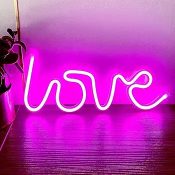 Enseigne Lumineuse Led En Néon LOVE - USB - Décoration