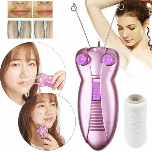 Épilateur à Fil de Coton Electrique Rechargeable Rose