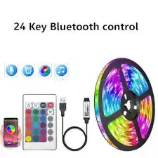 Ruban RGB LED Bluetooth - Strip Lights - avec effet multicolore - synchro Musical