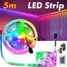 5 mètre RGB LED Strip Lights - avec effet multicolore - LED étanche