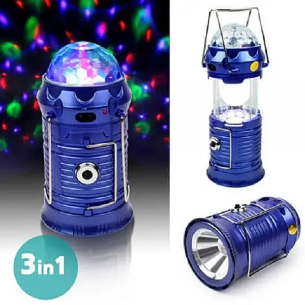 Lampe de camping rechargeable avec jeux de lumière multi-usage