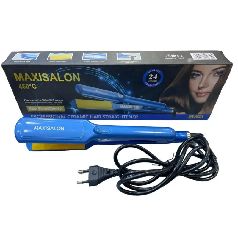 Plaque cheveux - Fer a Lisser professionnel - Céramique - 450° - Garantie 1an