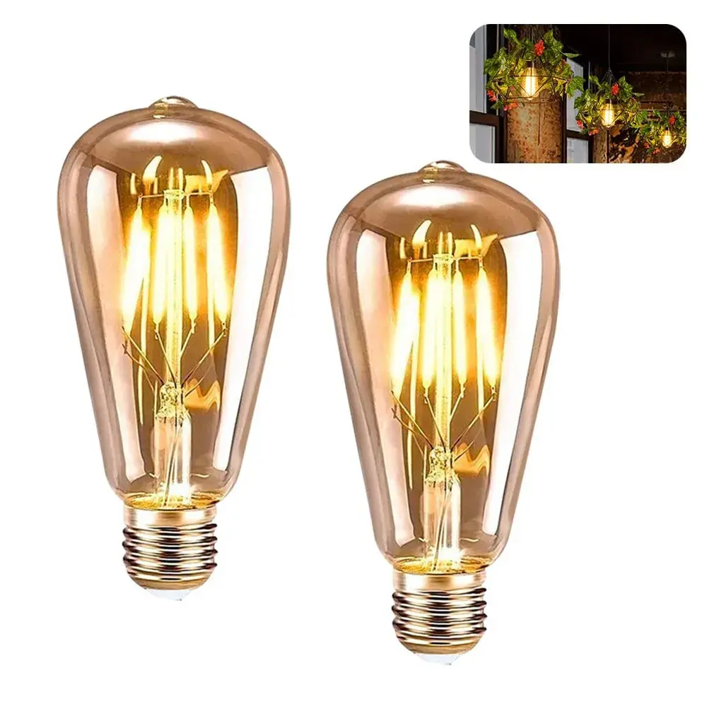 Pack Deux Lampes Antiques Vintages LED