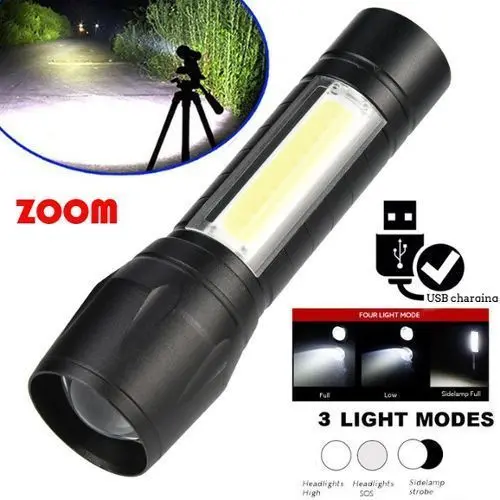 Mini Lampe Torche LED Super Bright 3 Modes COB