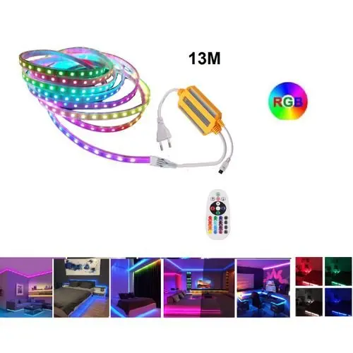 Rouleau ruban LED RGB -13m - Avec transfo et commande