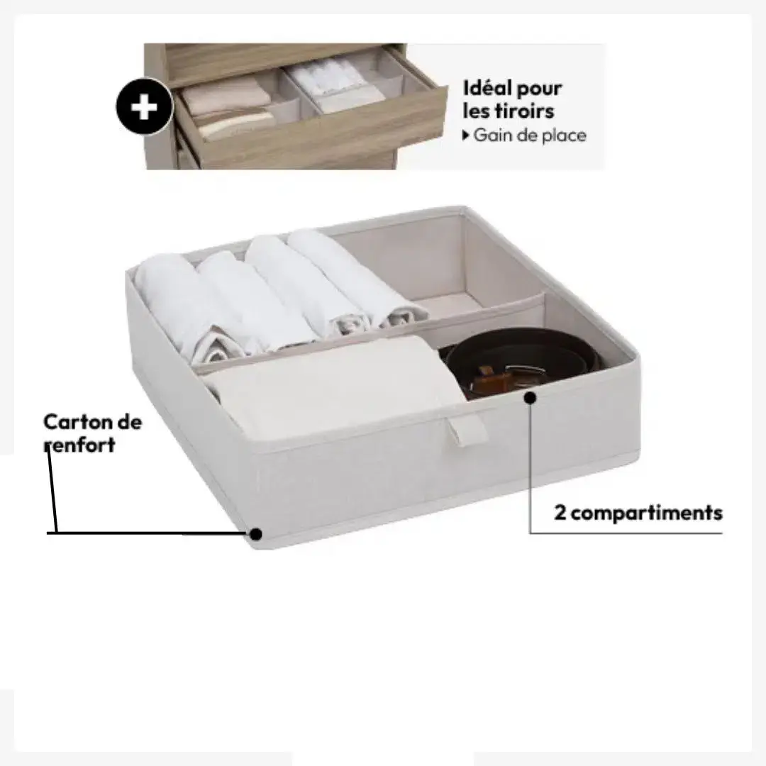 Boite de rangement DRESSI 35x35x20 cm