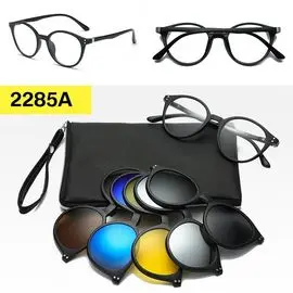 Lunettes 6 En 1 – Monture et 5 Appliques Polarisées Réf 2285A