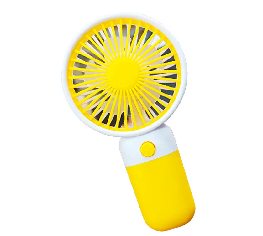 Mini Ventilateur portable sans fil rechargeable Jaune