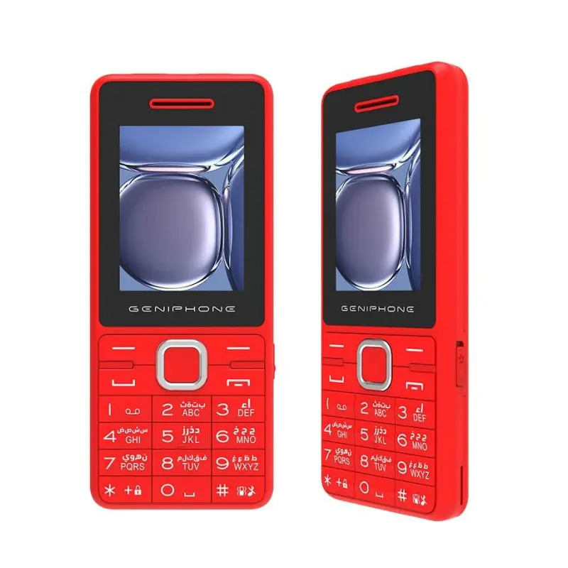 Téléphone Portable GENIPHONE A33 Rouge