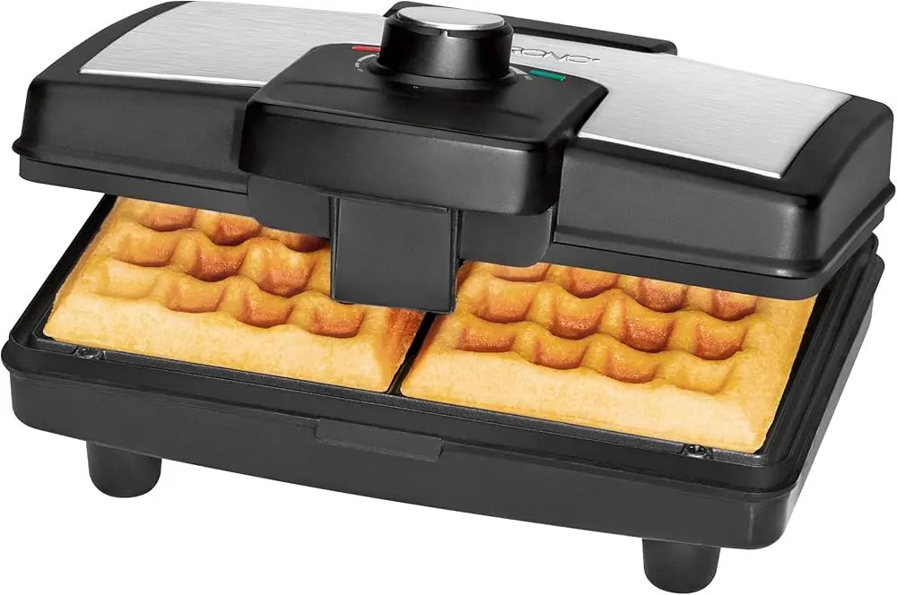 Appareil à Gaufres CLATRONIC 800 Watt - Noir (WA3606) - Garantie 1 An