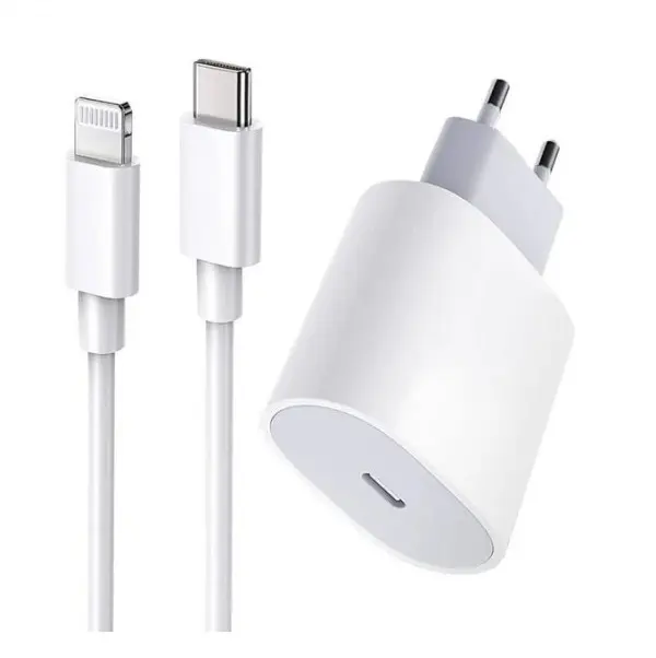 Chargeur Complet PD 20W pour iPhones USB c vers Lightning